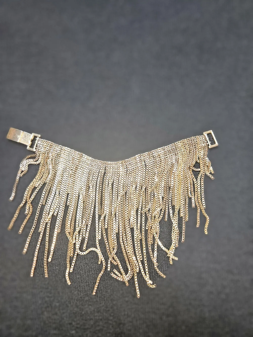 Gold Fringe Statement Bracelet - Women Jewelry
